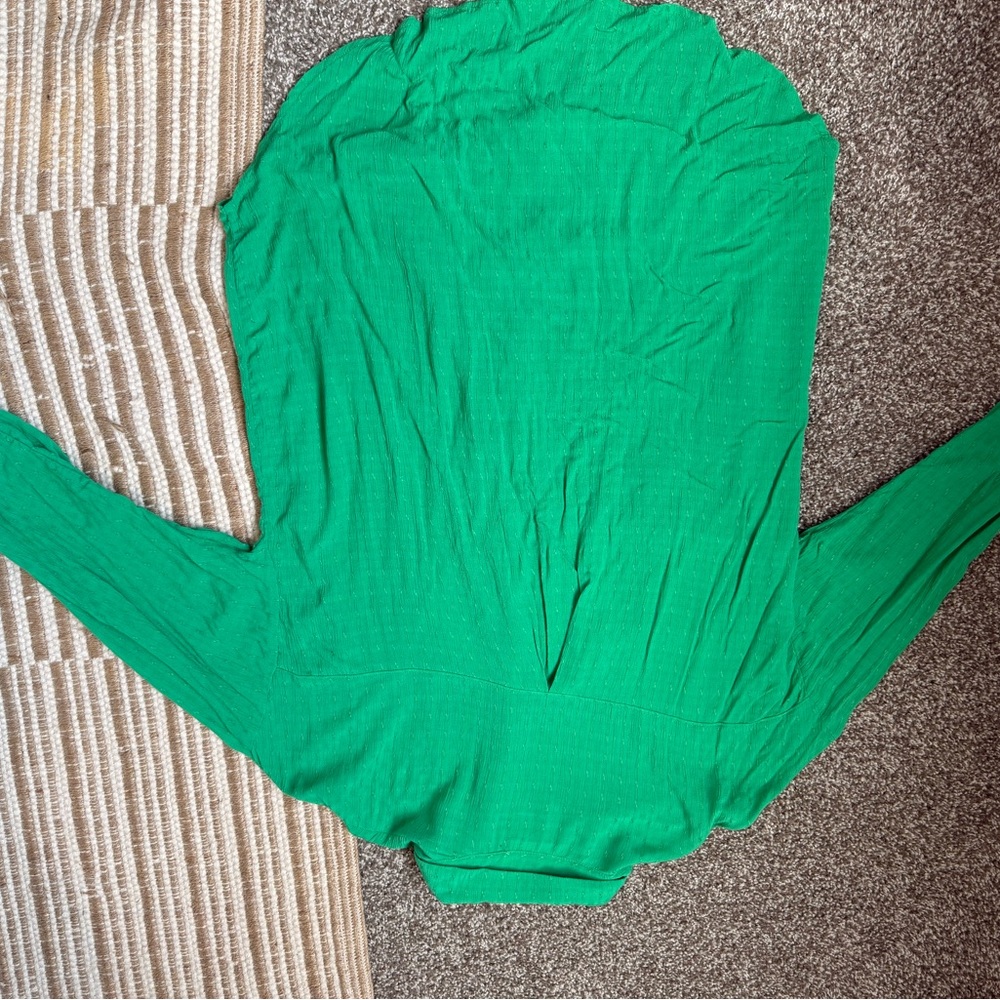 Green Button Up - image 3